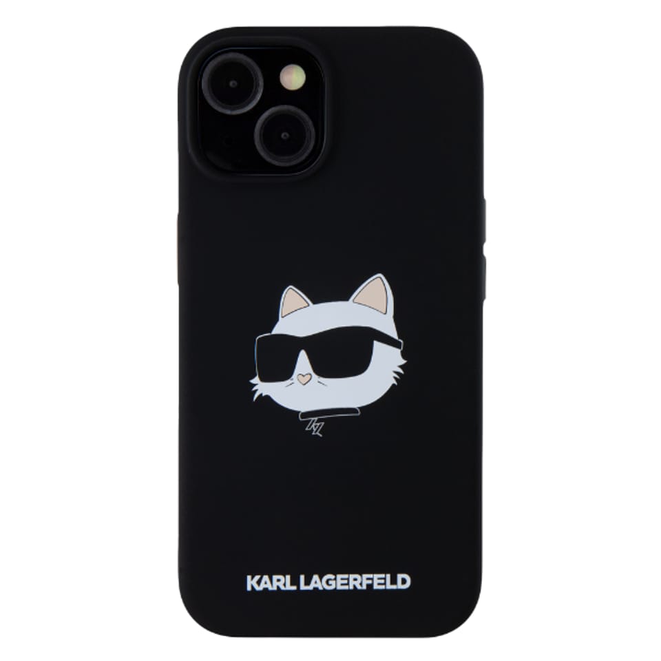 Karl Lagerfeld KLHMP15SSCHPPLK iPhone 15 / 14 / 13 6.1" czarny/black hardcase Silicone Choupette Head MagSafe