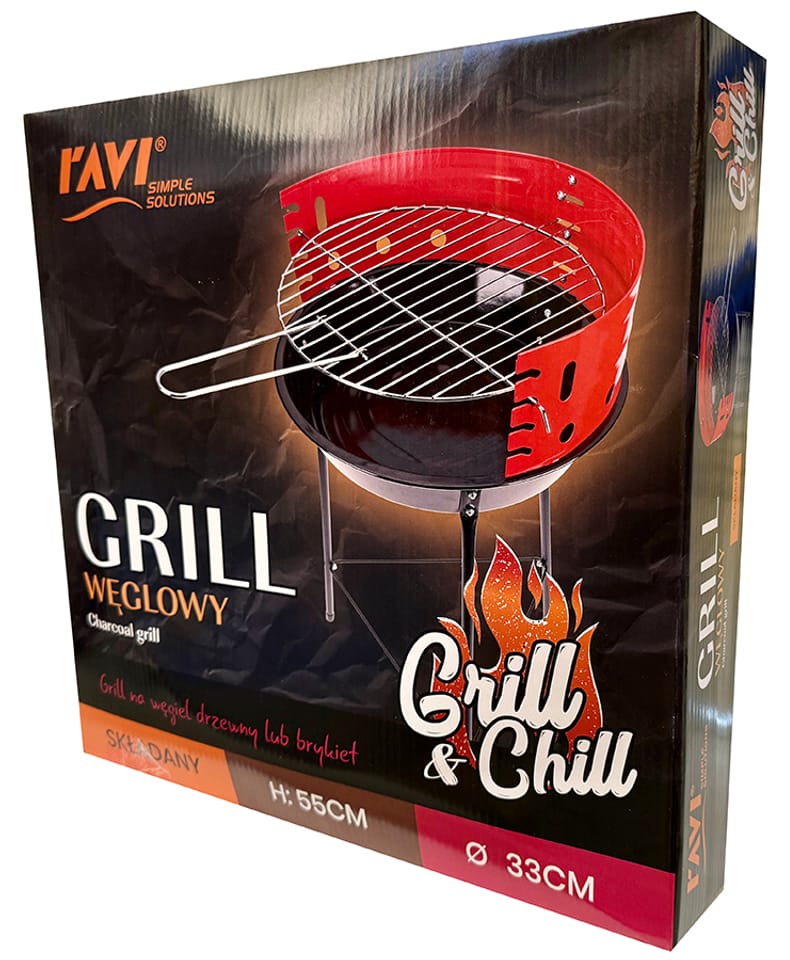 Grill węglowy Ravi 55x33cm