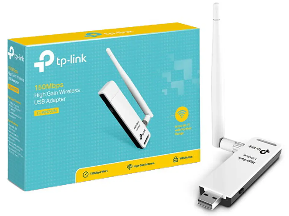 Karta sieciowa WIFI USB TPLink z antenką TL-WN722N
