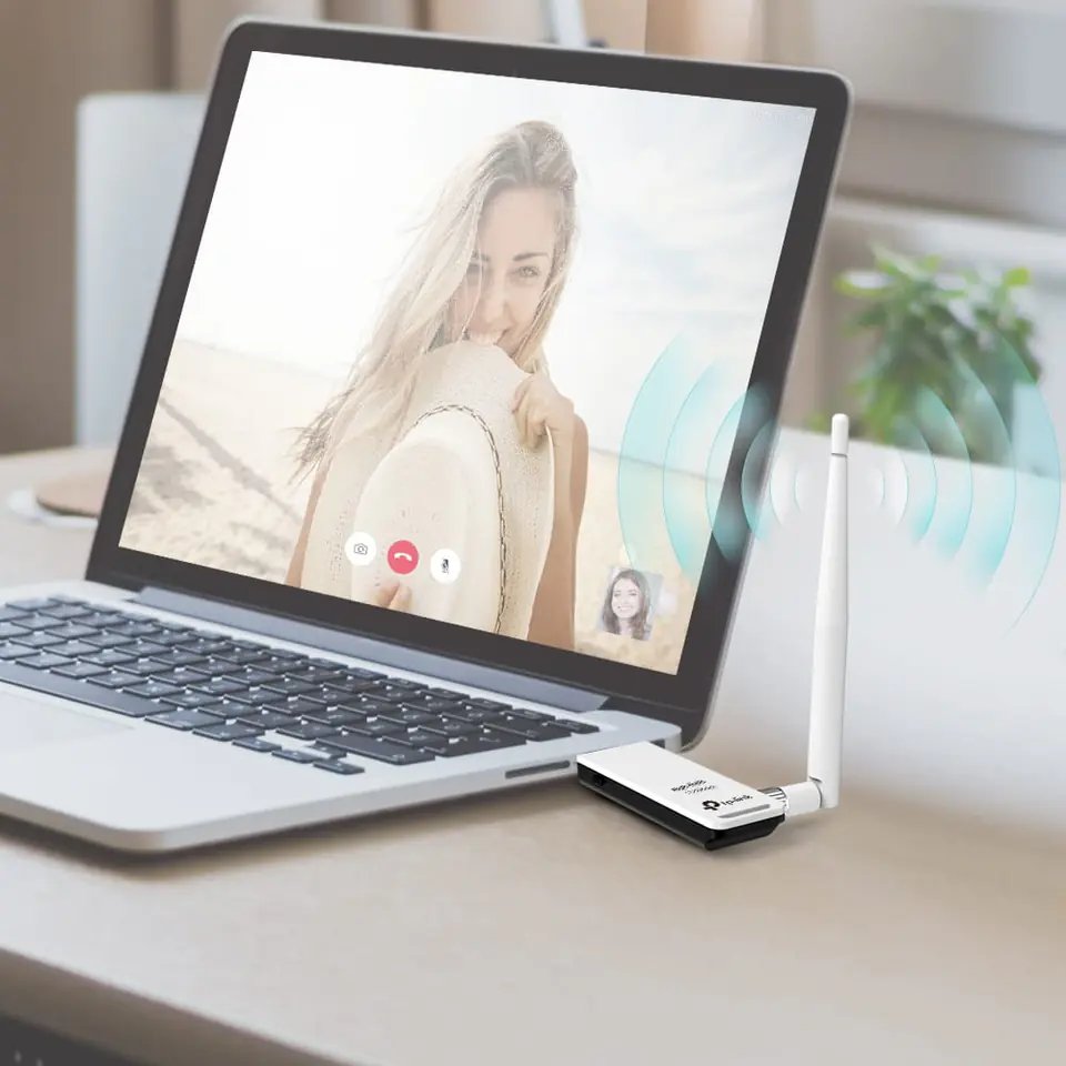 Karta sieciowa WIFI USB TPLink z antenką TL-WN722N