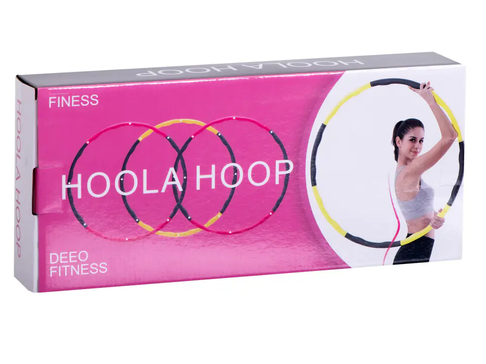 Hula Hop z masażerem odchudzający różowo-szary 85cm 0,8kg