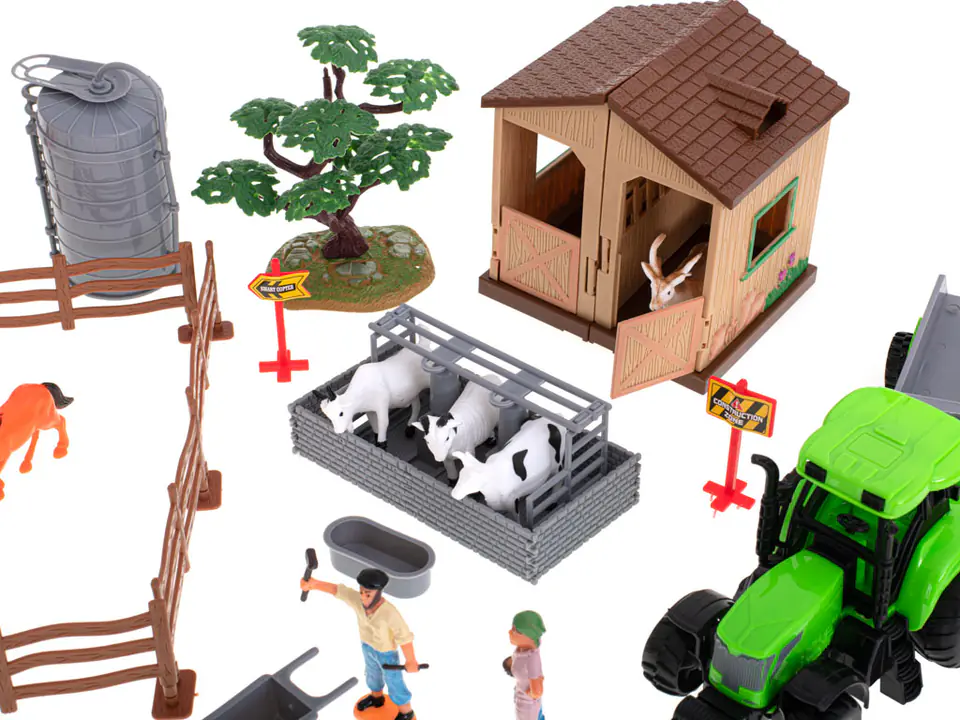 Farm farm with animals and machinery 49pcs.