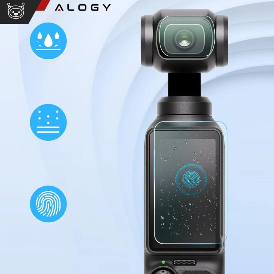 Szkło hartowane do DJI Osmo Pocket 3 na ekran kamery Alogy Screen Protector PRO+