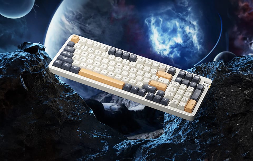 Klawiatura mechaniczna Darkflash DF98 Mocha (Żółte klawisze)