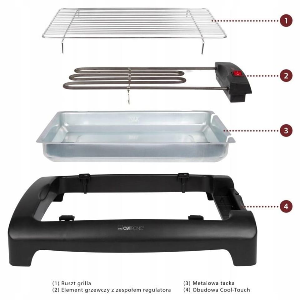 GRILL CLATRONIC BQ 2977