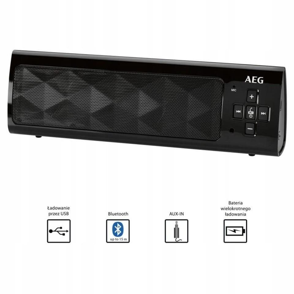 wzp GŁOŚNIK BLUETOOTH AEG BSS 4818 CZARNY