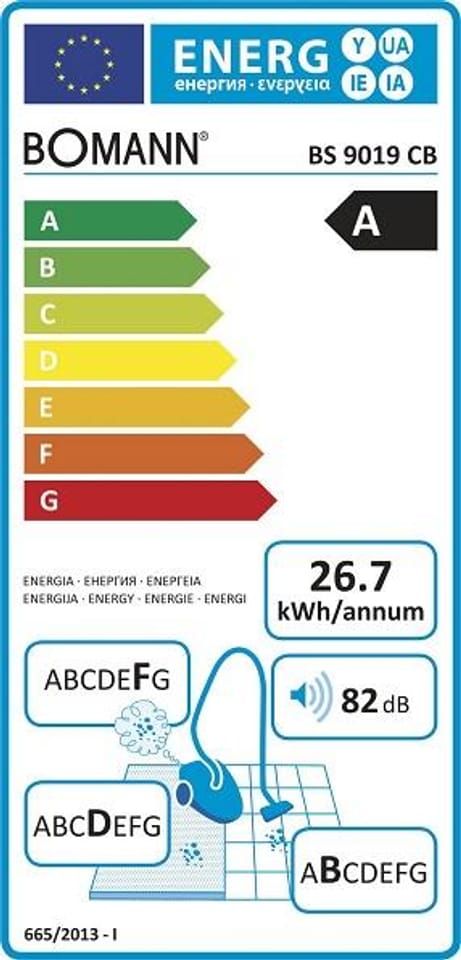 ODKURZACZ BOMANN BS 9019 CB BIAŁY