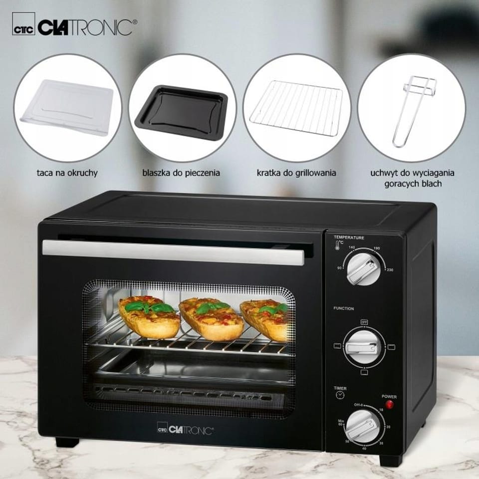 wzp wyp MINI PIEKARNIK CLATRONIC MBG 3726 20L