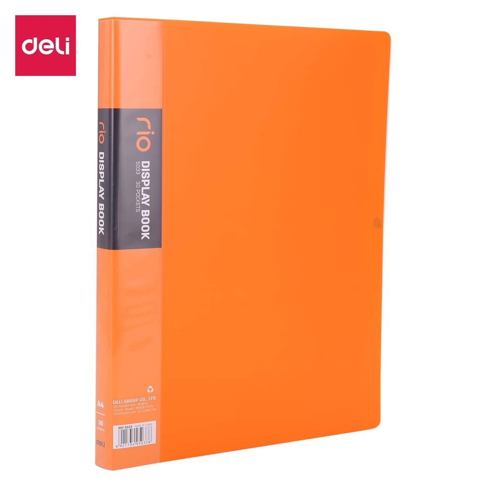 Album ofertowy A4 30 koszulek RIO pomarańczowy 5033 ORANGE DELI