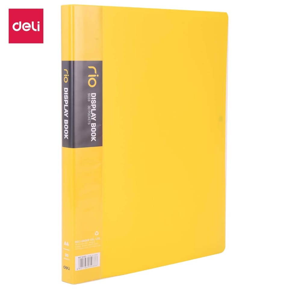 Album ofertowy A4 30 koszulek RIO żółty 5033 YELLOW DELI