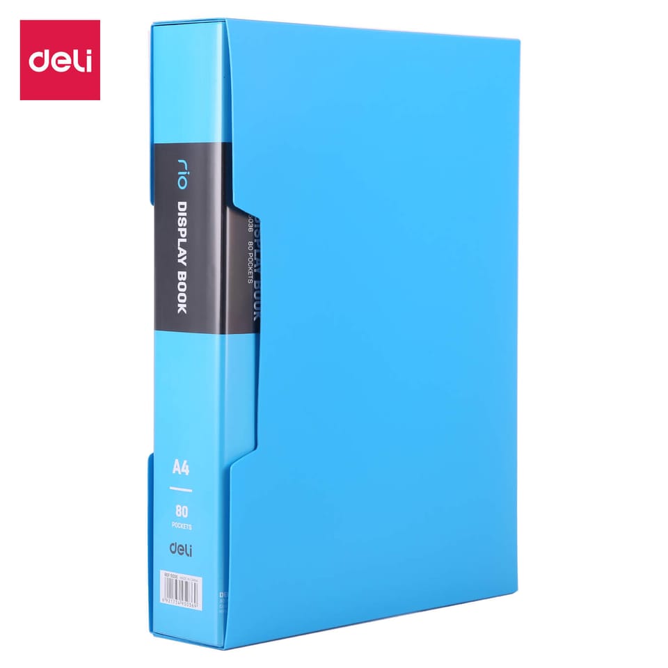 Album ofertowy A4 80 koszulek RIO niebieski E5036 BLUE DELI
