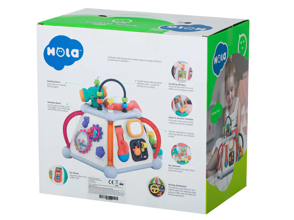 Interactive educational cube for children HOLA
