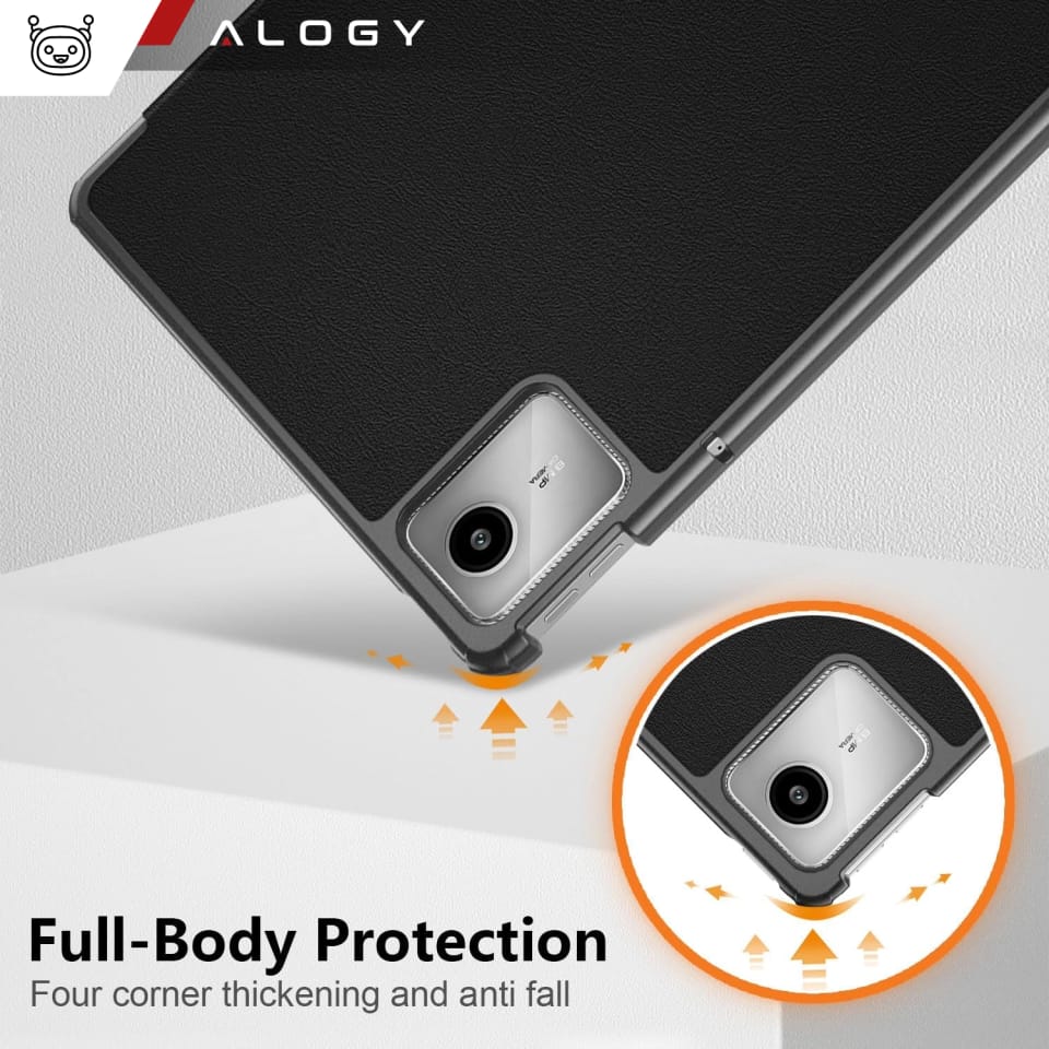 Etui do Lenovo Tab K11 / K11E 11” M11 10.95" TB330FU / TB330XU / TB331FC Book Case Cover z klapką obudowa futerał pokrowiec Alogy Czarne