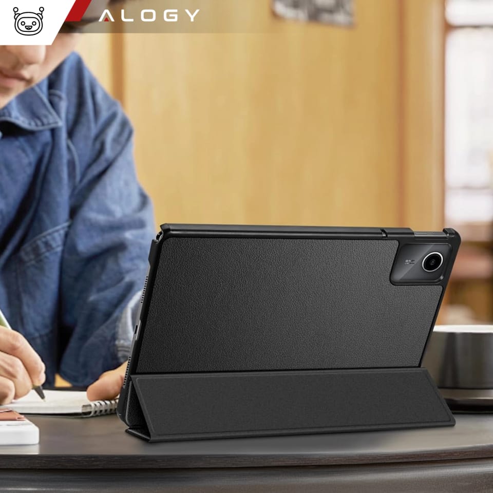 Etui do Lenovo Tab K11 / K11E 11” M11 10.95" TB330FU / TB330XU / TB331FC Book Case Cover z klapką obudowa futerał pokrowiec Alogy Czarne
