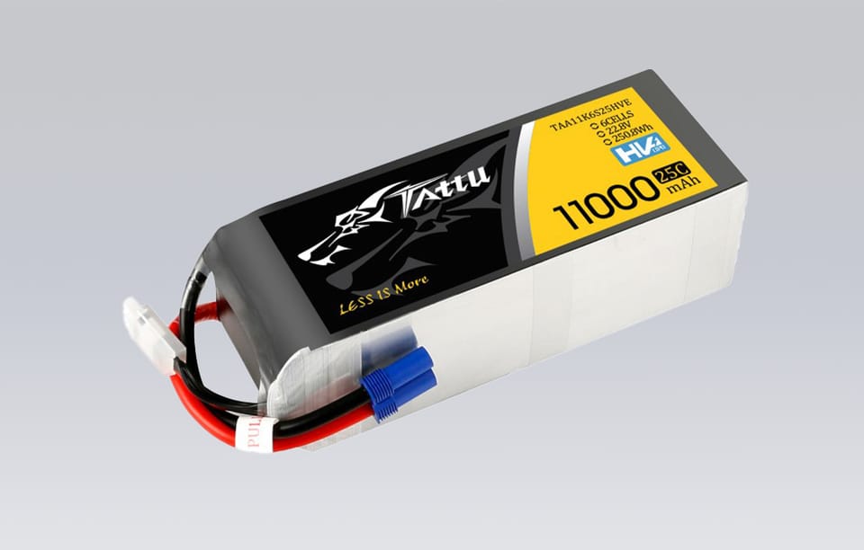 Akumulator Tattu 11000mAh 22.8V HV 25C 6S1P Lipo Pack z konektorem EC5