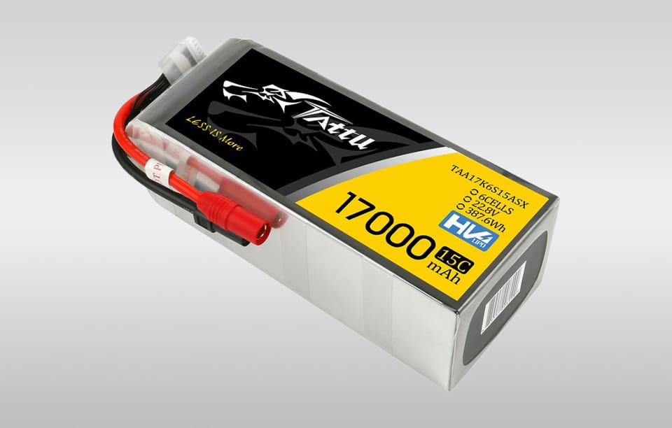 Akumulator Tattu 17000mAh 22.8V 15C 6S1P Lipo z konektorem AS150+XT150