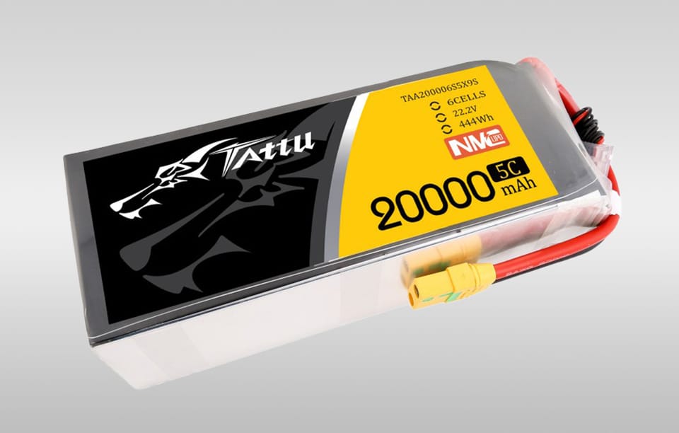 Akumulator Tattu NMC 20000mAh 22.2V 5C 6S1P Lipo Pack z konektorem XT90-S