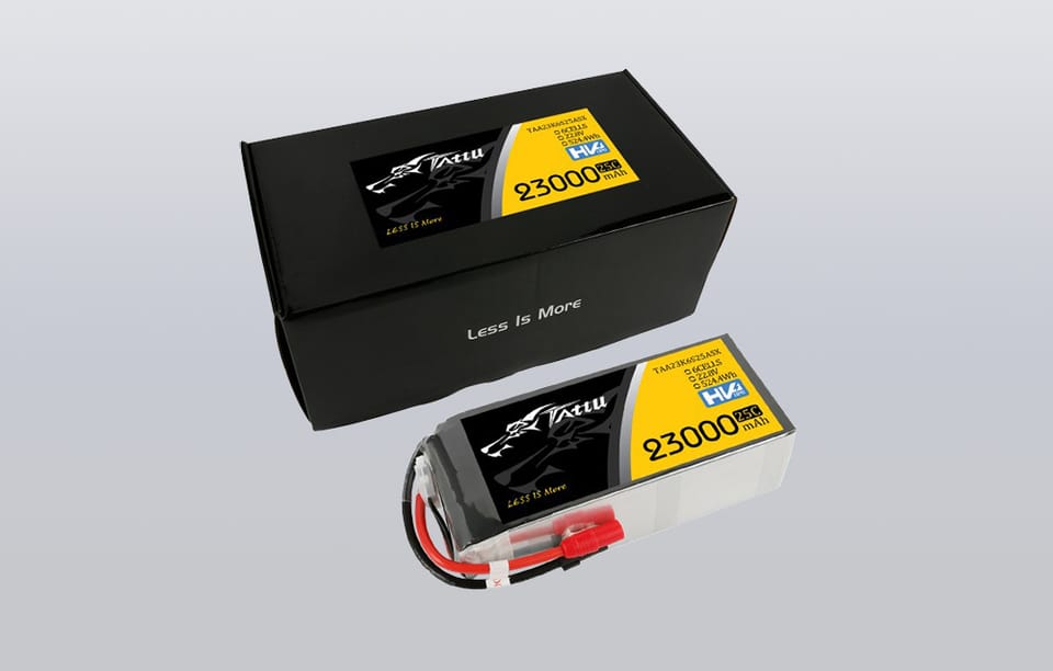 Akumulator Tattu 23000mAh 22.8V 25C 6S1P Lipo Pack z konektorem XT150+AS150