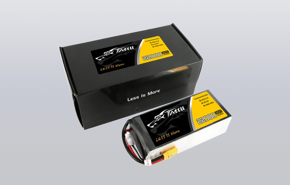 Akumulator Tattu 22000mAh 22.2V 30C 6S1P Lipo Pack z konektorem XT90-S