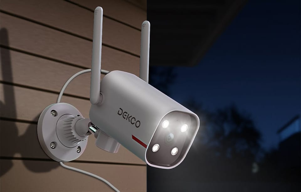 Kamera zewnętrzna WiFi DEKCO DC4L 2K QHD 270°