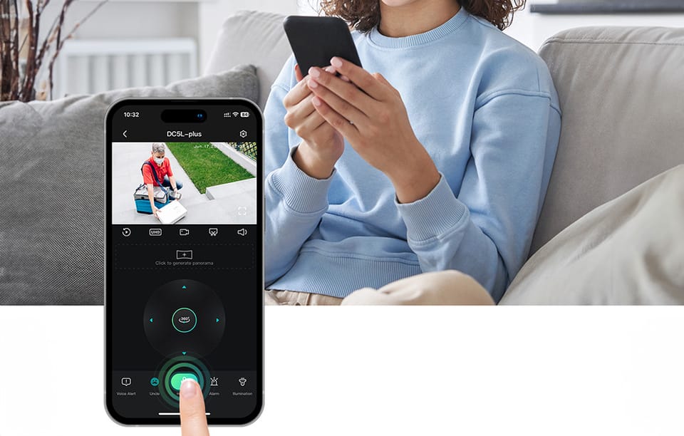 Kamera zewnętrzna WiFi DEKCO DC5L 2K QHD 166°
