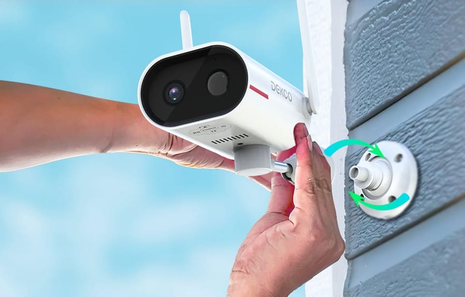 Kamera zewnętrzna WiFi z panelem solarnym DEKCO DC8L 3MP