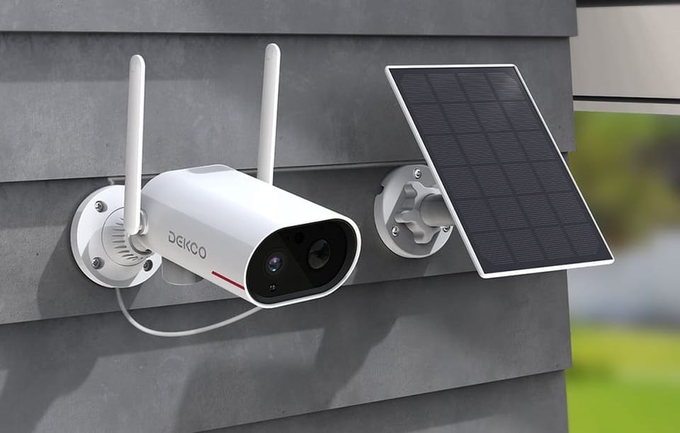 Kamera zewnętrzna WiFi z panelem solarnym DEKCO DC8L 3MP