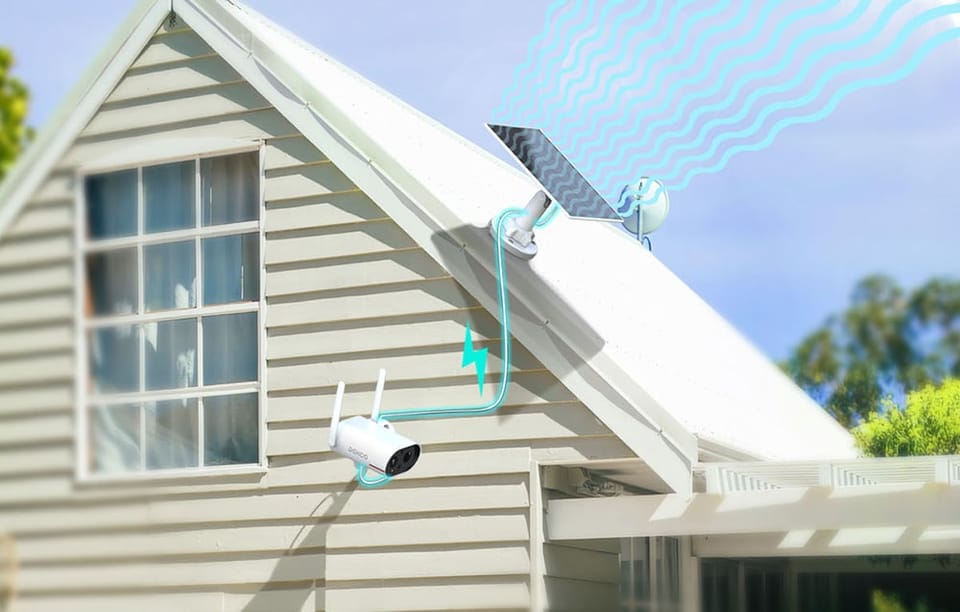 Kamera zewnętrzna WiFi z panelem solarnym DEKCO DC8L 3MP