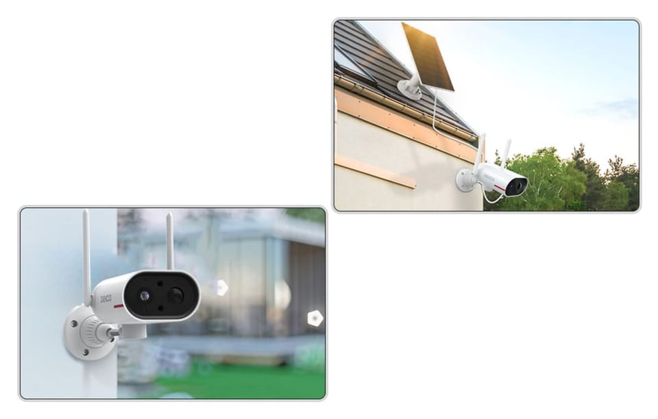 Kamera zewnętrzna WiFi z panelem solarnym DEKCO DC8L 3MP
