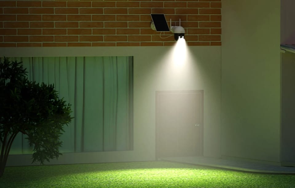 Kamera zewnętrzna WiFi z panelem solarnym DEKCO DC9L 5MP 355°