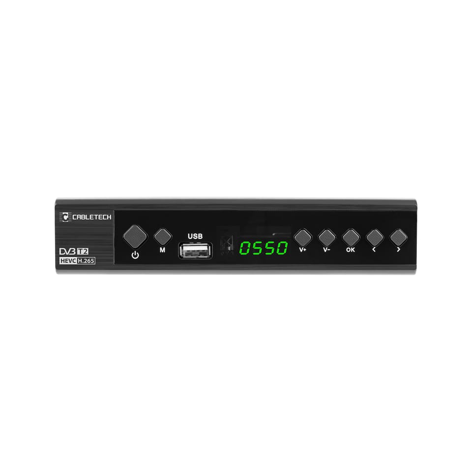 Tuner DVB-T2 Hevc H.265 10bit Cabletech