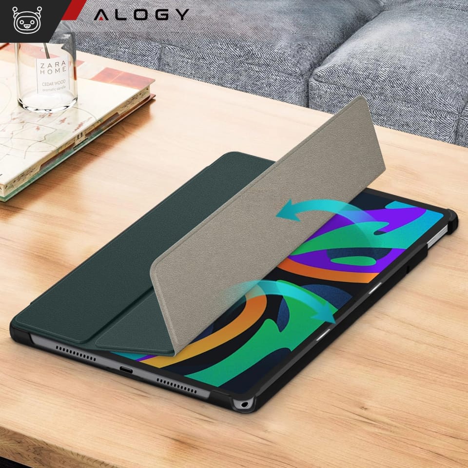 Etui do Lenovo Tab M11 10.95" TB330FU / TB330XU / TB331FC Book Case Cover z klapką obudowa futerał pokrowiec Alogy Zielone