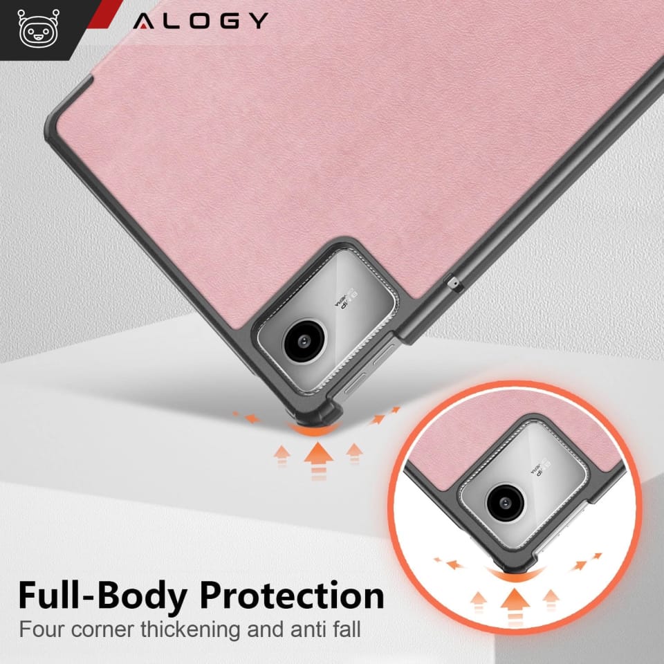 Etui do Lenovo Tab M11 10.95" TB330FU / TB330XU / TB331FC Book Case Cover z klapką obudowa futerał pokrowiec Alogy Różowe