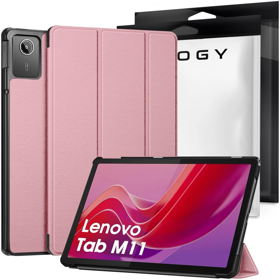 Etui do Lenovo Tab M11 10.95" TB330FU / TB330XU / TB331FC Book Case Cover z klapką obudowa futerał pokrowiec Alogy Różowe