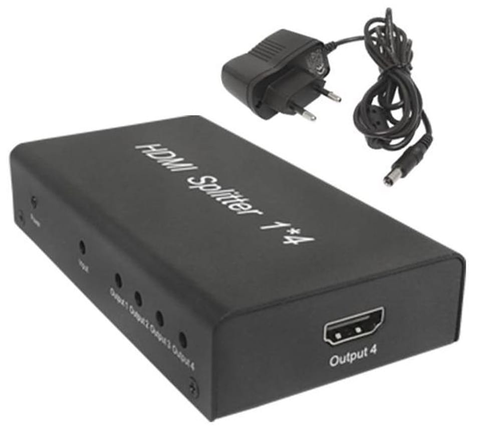 Rozgałęźnik 1x4 HDMI v1.4 1in - 4out 3D Splitter