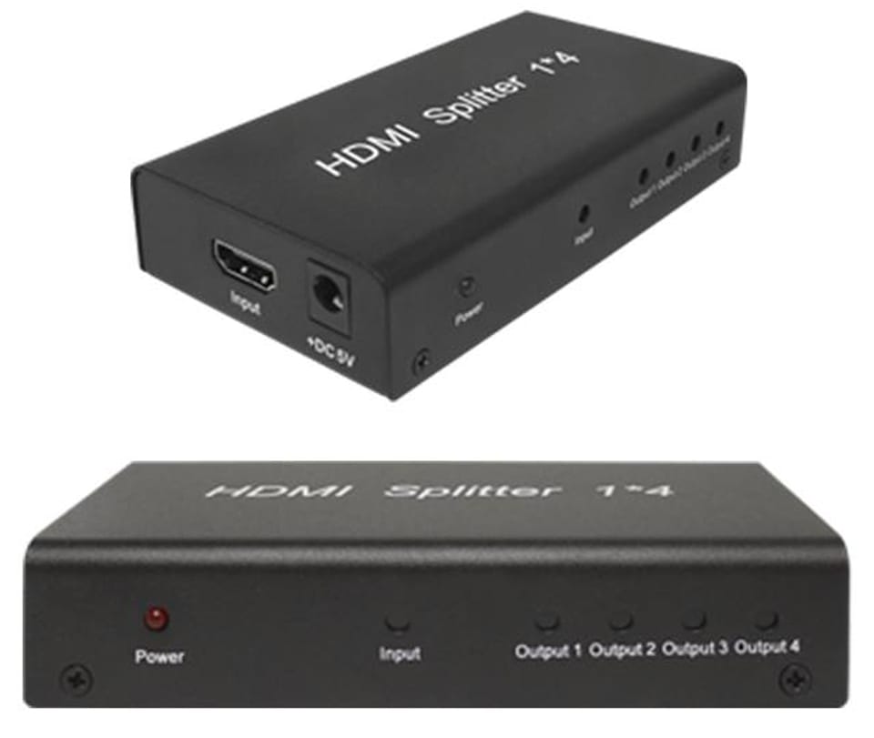 Rozgałęźnik 1x4 HDMI v1.4 1in - 4out 3D Splitter