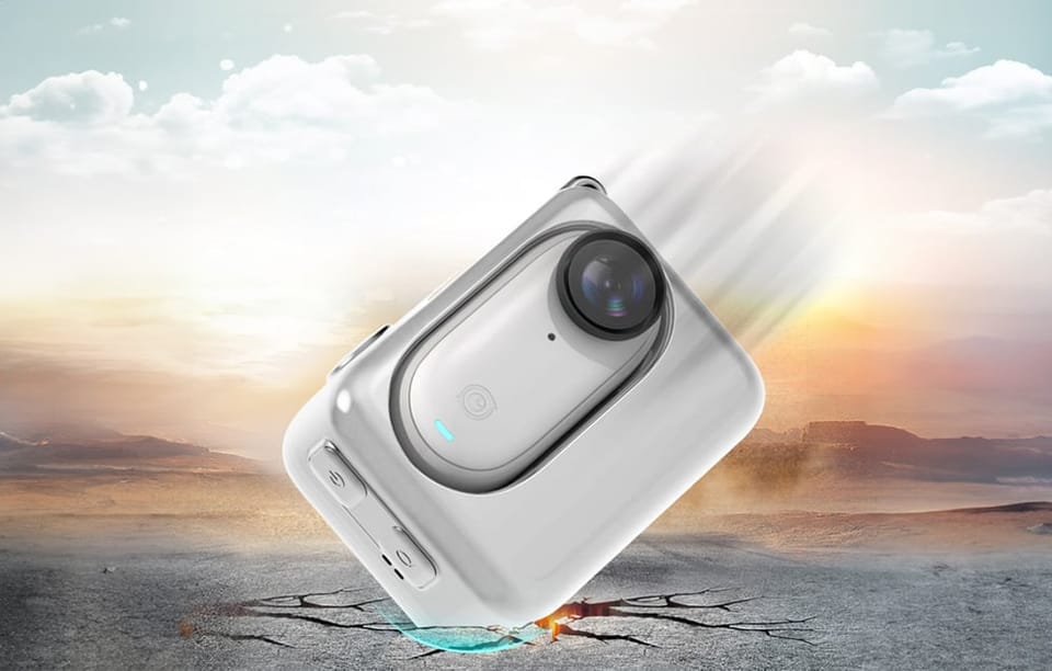 Silikonowe etui PULUZ z funkcją ładowania aparatu do Insta360 GO 3/ GO 3S (białe)