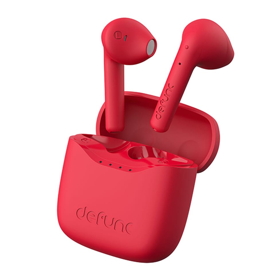 DeFunc Słuchawki Bluetooth 5.3True Lite bezprzewodowe czerwony/red 71465