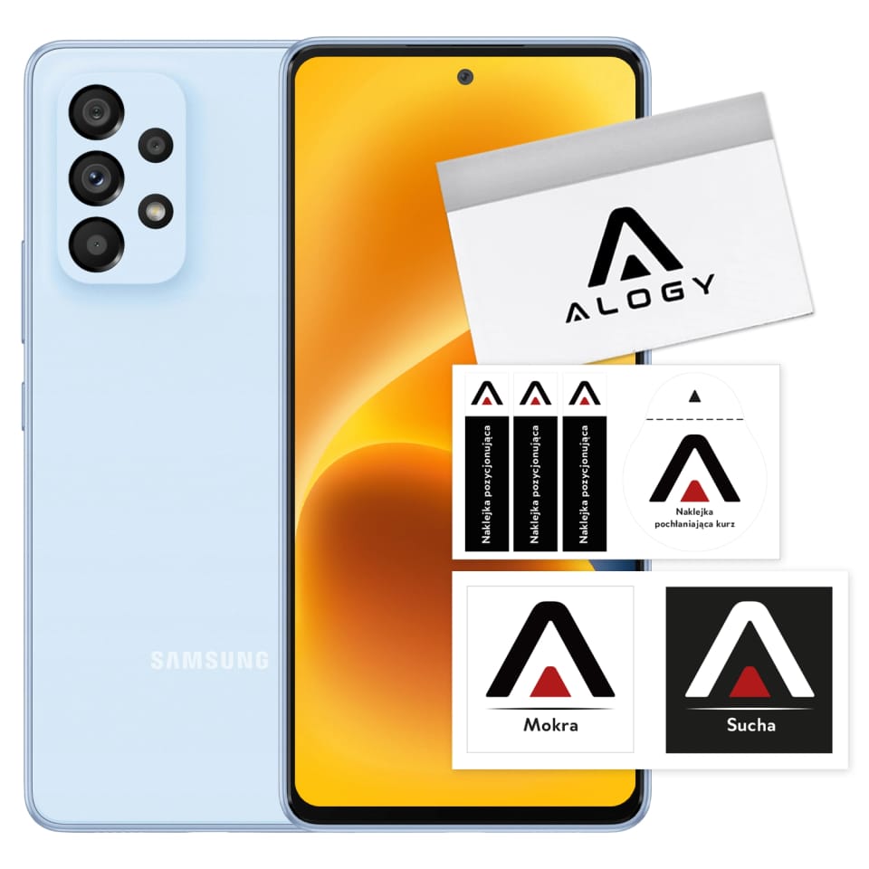 Szkło hybrydowe do Samsung Galaxy A53 5G na ekran Alogy Flexi Glass 9H Case Friendly płaskie na ekran