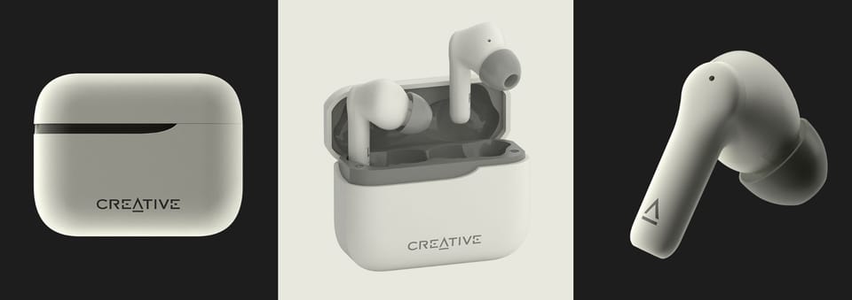 Creative Słuchawki bezprzewodowe Zen Air Plus kremowy/creme Bluetooth 5.3 ANC