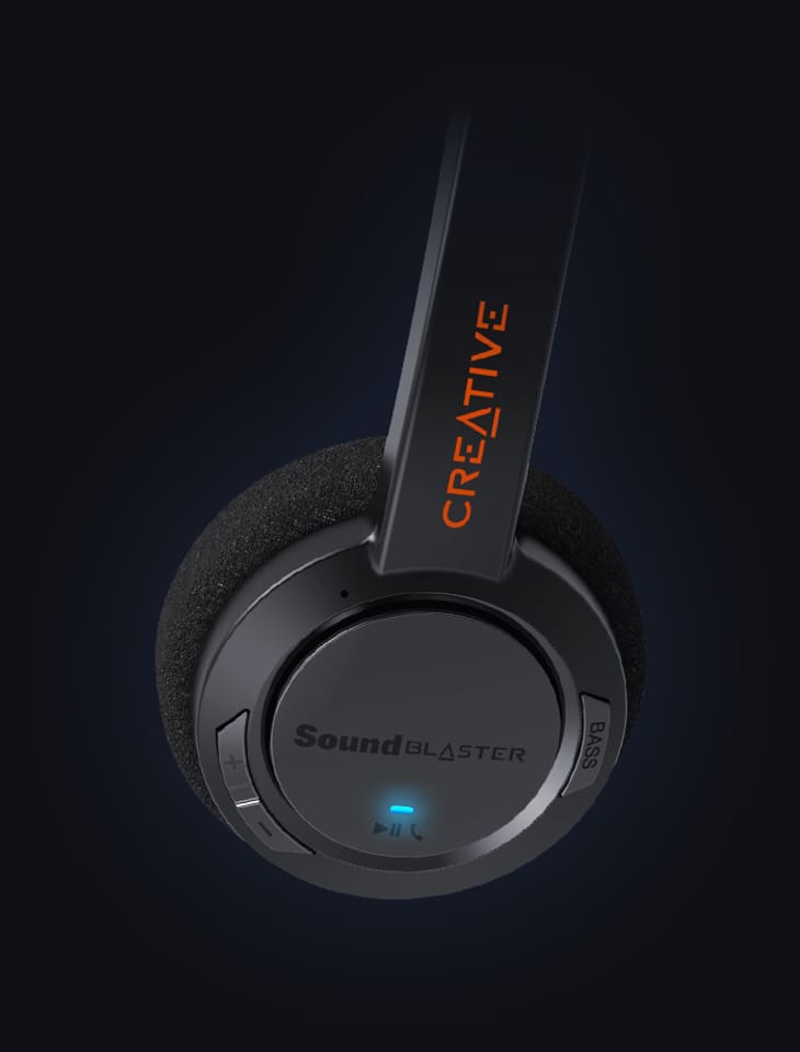 Creative Słuchawki bezprzewodowe JAM V2Sound Blaster czarny/black Bluetooth 5.0