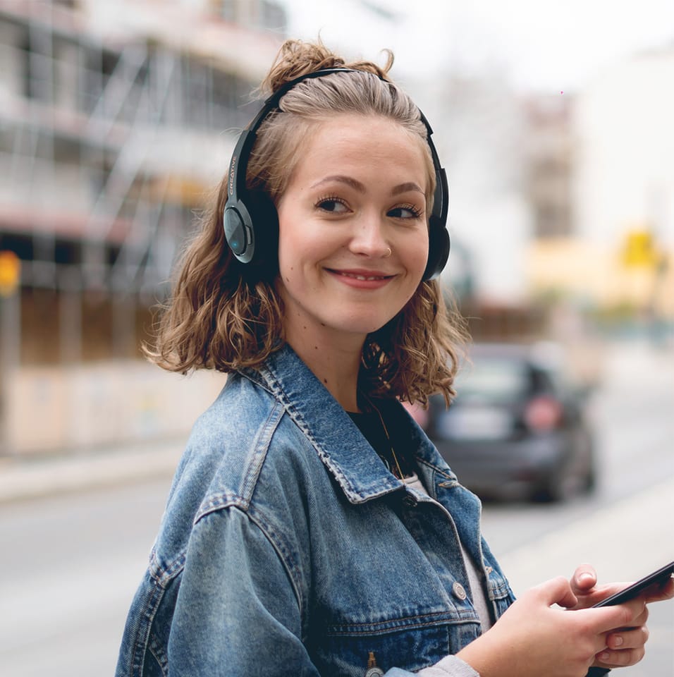 Creative Słuchawki bezprzewodowe JAM V2Sound Blaster czarny/black Bluetooth 5.0