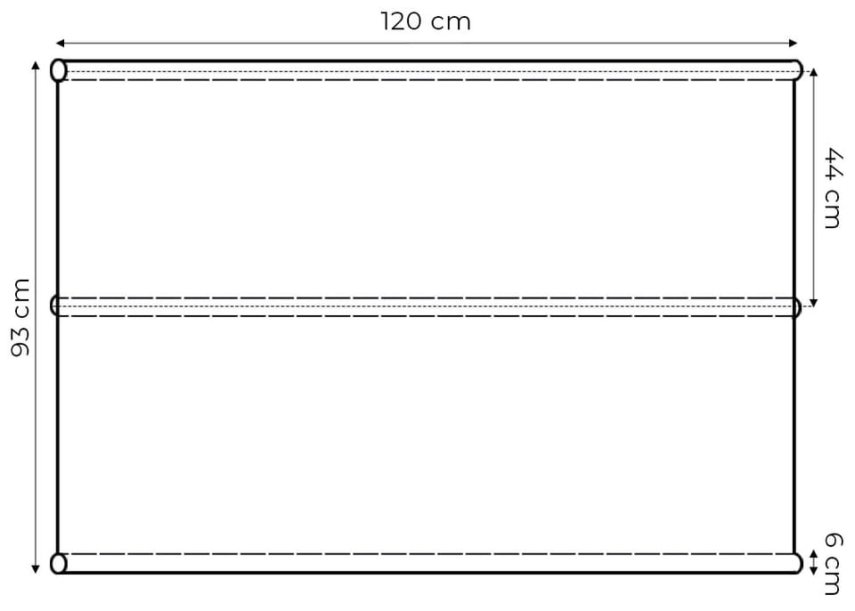 Siedzisko podkład do huśtawki ogrodowej 120x93 cm szare MultiGarden