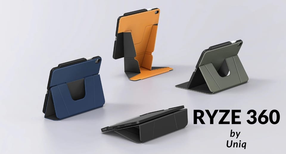 UNIQ etui Ryze 360 iPad Air 11" (2024) jasny szary/chalk grey