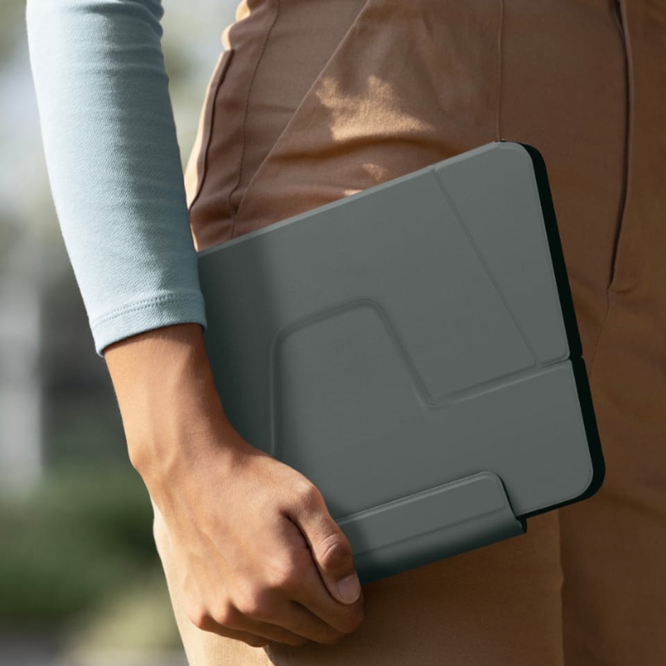 UNIQ etui Ryze 360 iPad Air 11" (2024) jasny szary/chalk grey