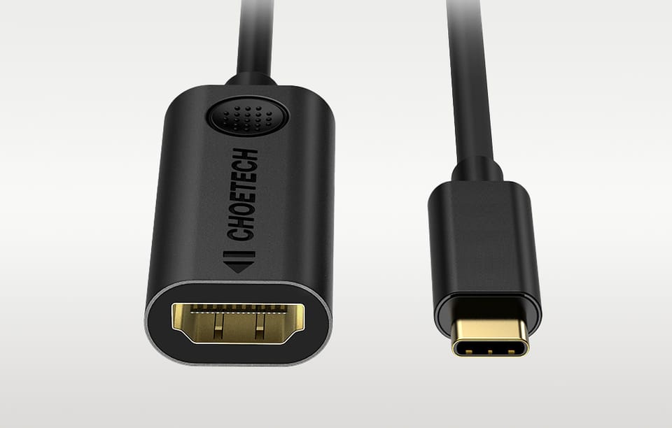 Adapter Choetech HUB-H04, 4K USB-C do HDMI (czarny)