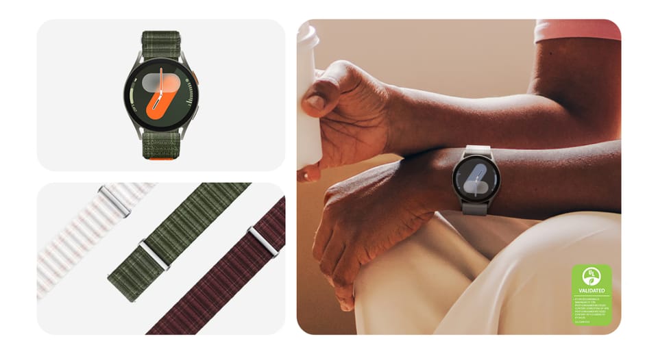 Pasek Fabric Band Samsung ET-SVL30SEEGEU do Watch7 / 6 / 5 / 4 20mm S/M winny/wine