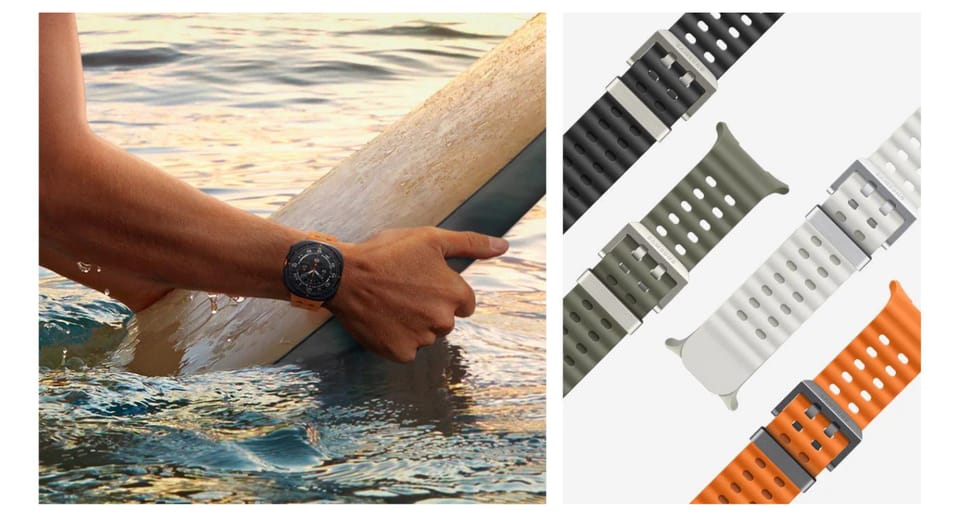 Pasek Marine Band SamsungET-SNL70MBEGEU do Watch Ultra szary/dark gray