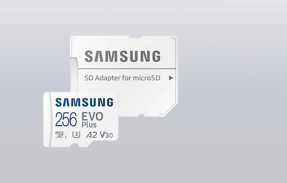 Samsunga | Karta microSD | EVO Plus | 256 GB | Karta pamięci microSDXC | Pamięć flash klasy U3, V30, A2