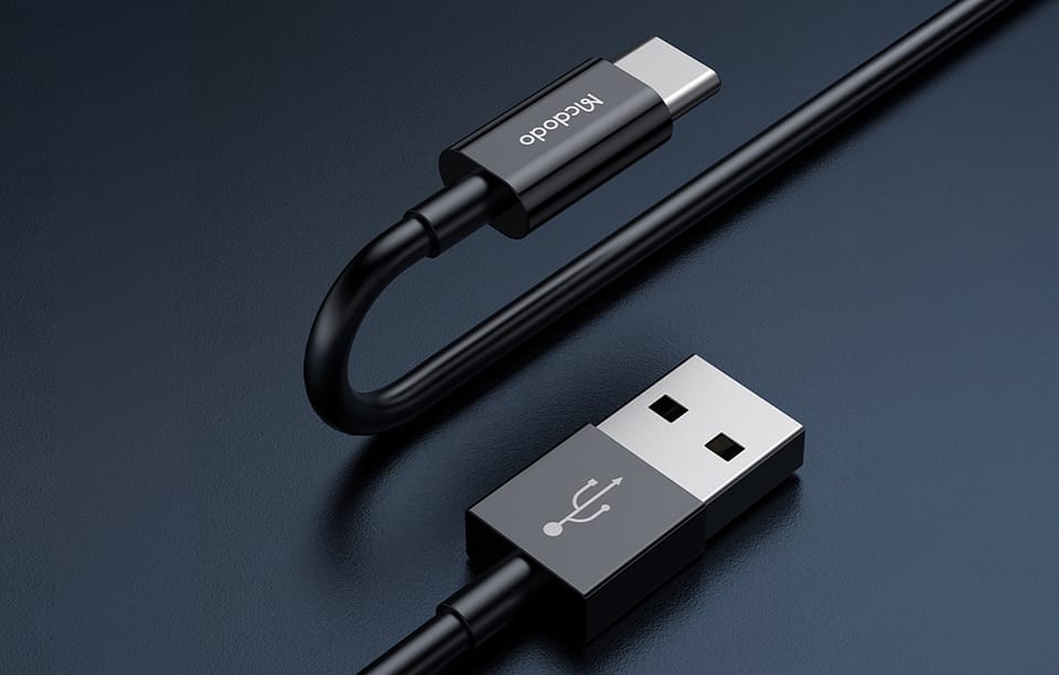 Ładowarka sieciowa Mcdodo CH-5072 USB-A*2, 12W + kabel USB-A do USB-C (czarna)